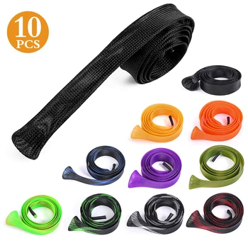 

Lixada 10 pcs 170cm Fishing Rod Cover Fishing Rod Protective Sheath Jacket Net Tube Cover Sleeve Fishing Rod Protective