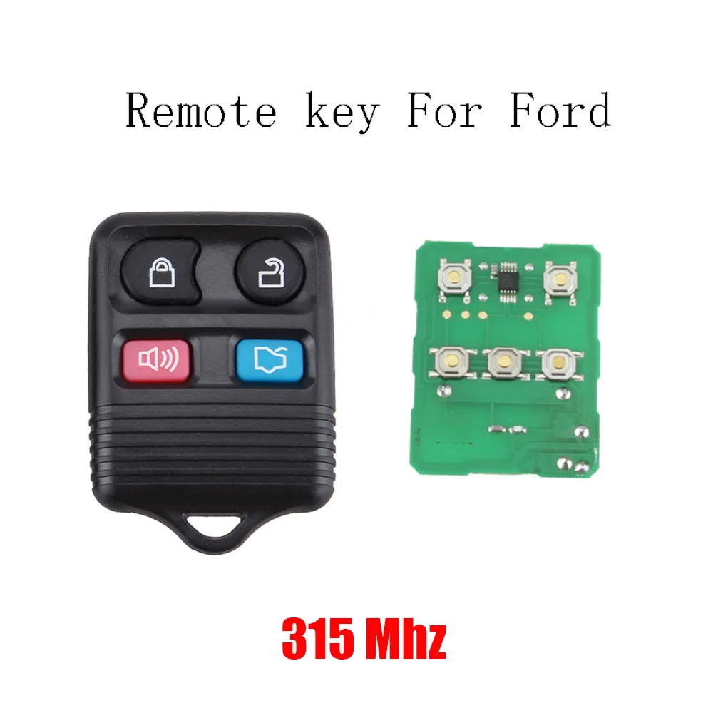 4Buttons Remote Car Key Transit Keyless Entry Fob 315MHz For Ford