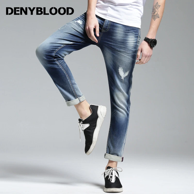 knit denim jeans mens