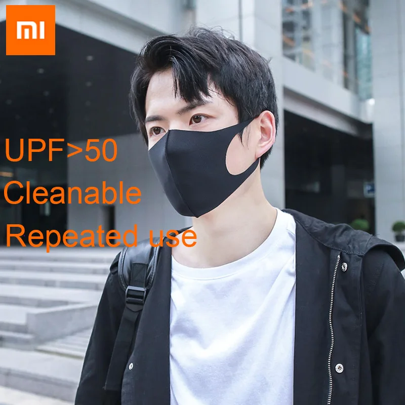 Xiaomi Mijia Airpop GO Anti-UPF> 50 Air Wear PM2.5 анти-Дымчатая маска Регулируемая ухо висячие удобные маски для лица для мужчин и женщин 1 шт