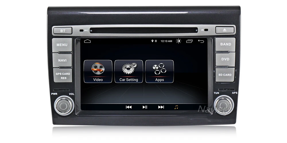 Excellent Navifly Android 8.1 Car radio dvd player For Fiat Bravo 2007 2008 2009 2010 2011 2012 GPS Navigation Autoradio FM Bluetooth Map 11