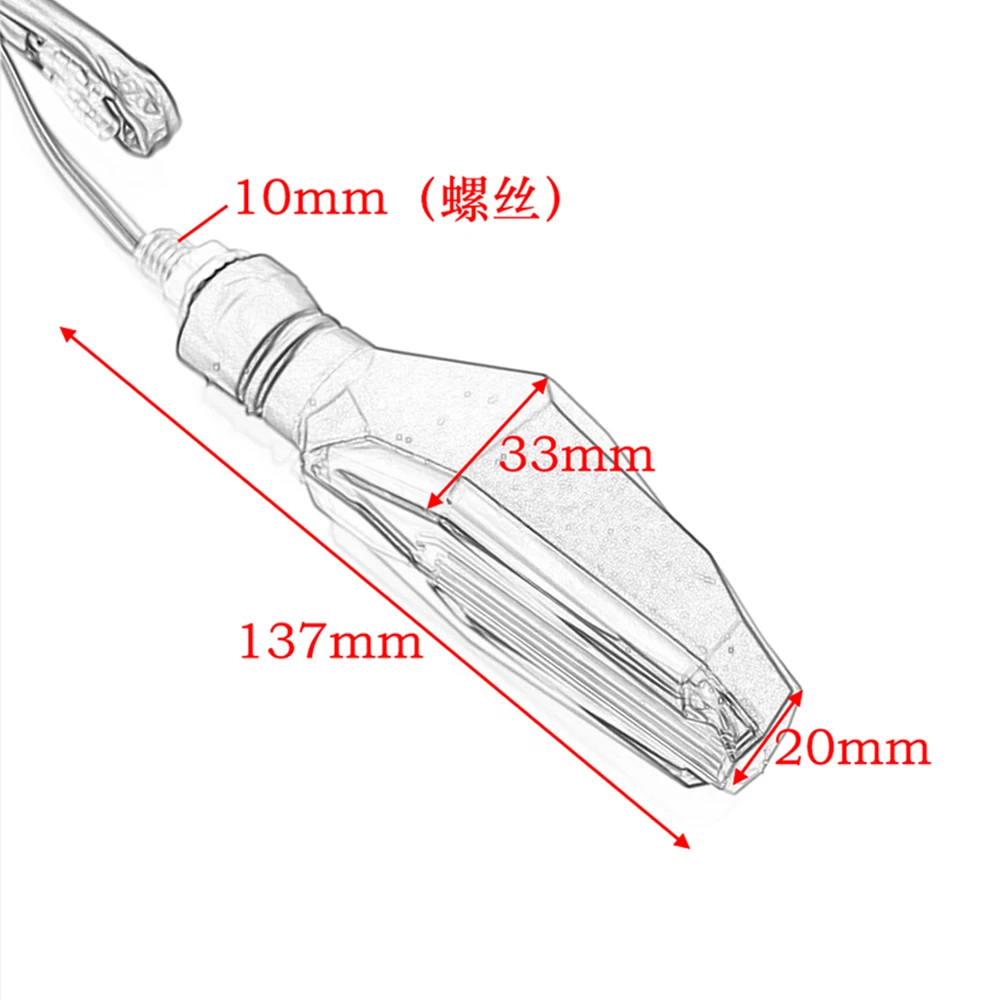 Светодиодный индикатор поворота для мотоцикла, янтарная лампа, сигнальные индикаторы, мигалки, 3 провода, универсальные для Honda Kawasaki, цена