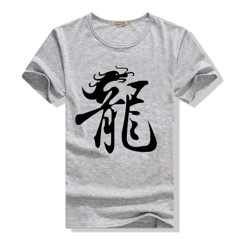 Футболка мужская с принтом хлопок приталенный силуэт модная рубашка|camisetas hombre|men