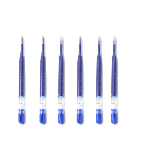 Роскошный дизайн xiaomi Mijia металлическая ручка+ OEM замена чернил синий [1 металлическая ручка+ 3 синие чернила] xiaomi ручка для письма - Цвет: Only 6pcs Blue Ink