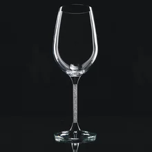 Кристалл свадебный набор стаканов 2 с кристаллами в стволовых