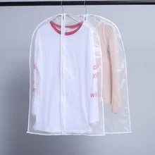 Бытовые сумки для хранения гардероба Прозрачное платье белая одежда пальто защита, костюм, покрытие чехол пыленепроницаемые чехлы на молнии протектор