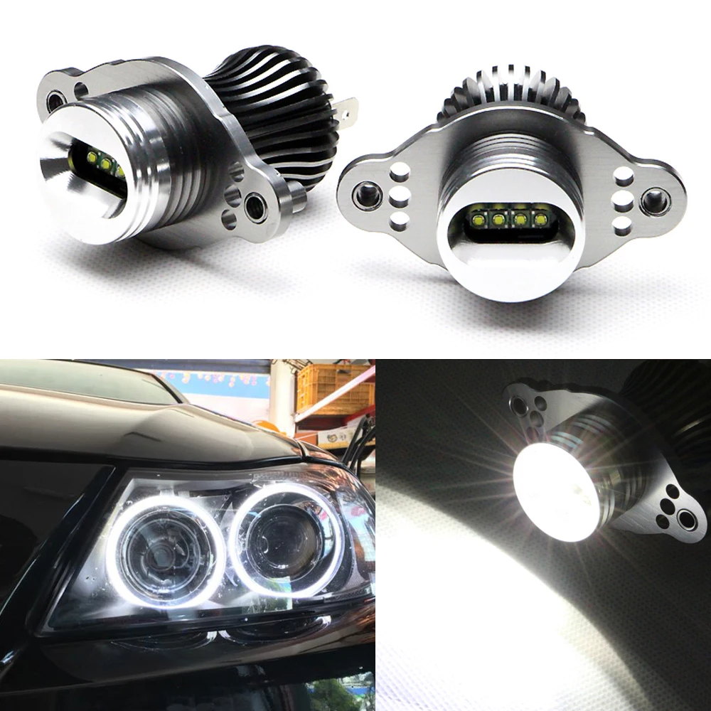 2x20 Вт Cree chip Светодиодный s LED Marker Angel eyes передняя фара для BMW E90 седан E91 универсал с