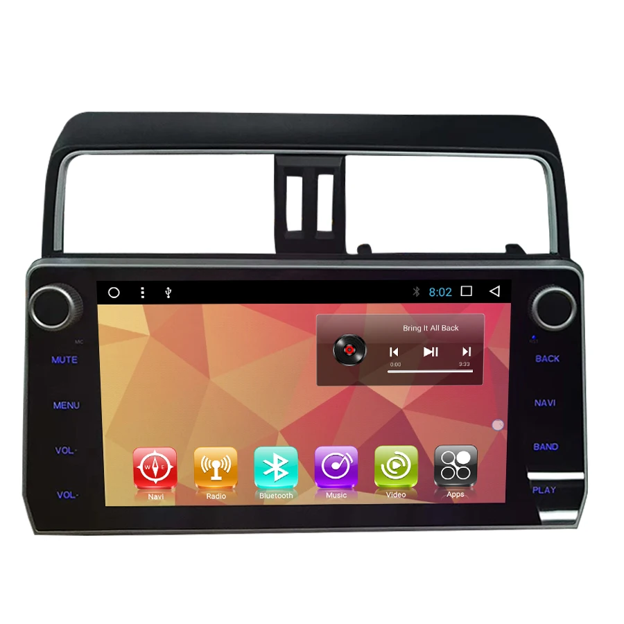 

OTOJETA autoradio Android 7.1 2GB ram+32GB rom car dvd player for toyota prado LC150 2018 multimedia radio gps tape recorder