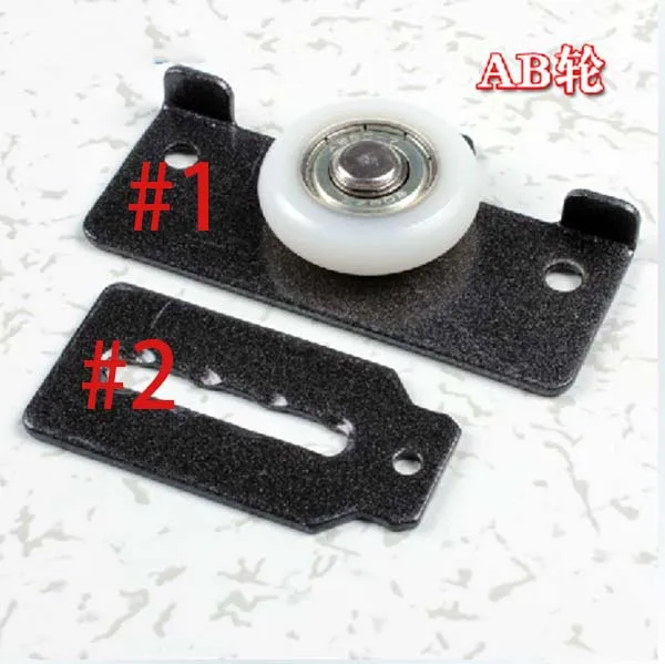 Wardrobe sliding door pulley wheel roller kit cabi...