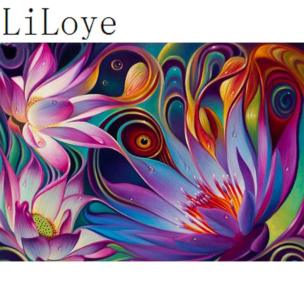

Li Loye 5D Needlework Diy Diamond Painting Cross Stitch mosaic kit Diamond Embroidery Peacock flowers Home Decor fantasy AA578