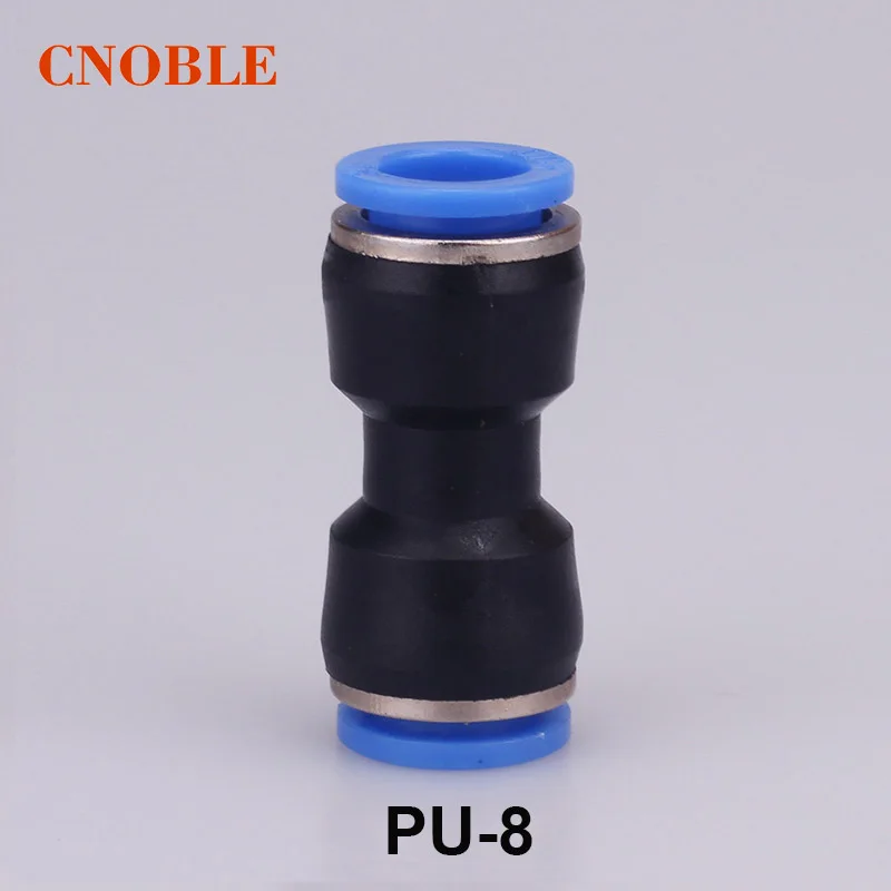 5pcs/Lot 8mm to 8mm tube Plastic Pipe Coupler Straight Push in