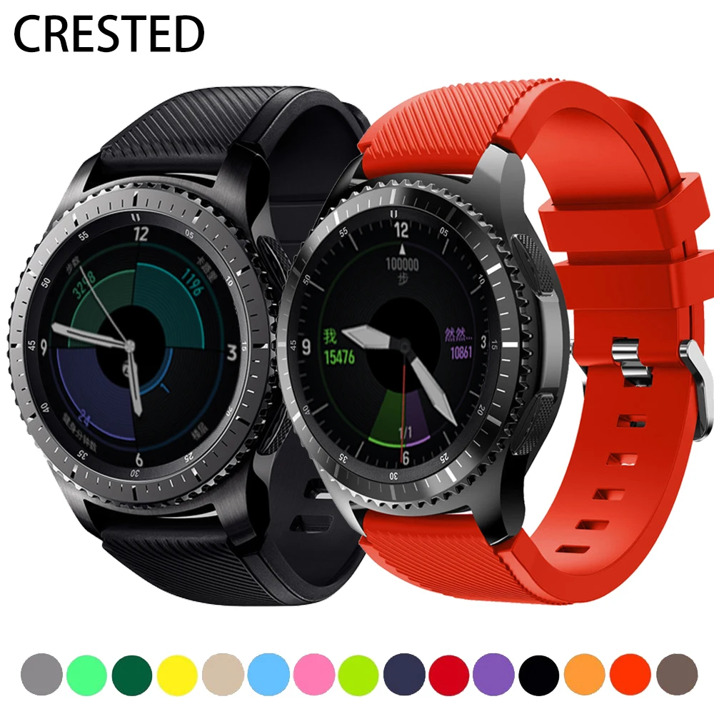 

Gear S3 Frontier strap For Samsung Galaxy watch 46mm huawei watch gt strap 22mm watch band sport pulseira correa bracelet belt