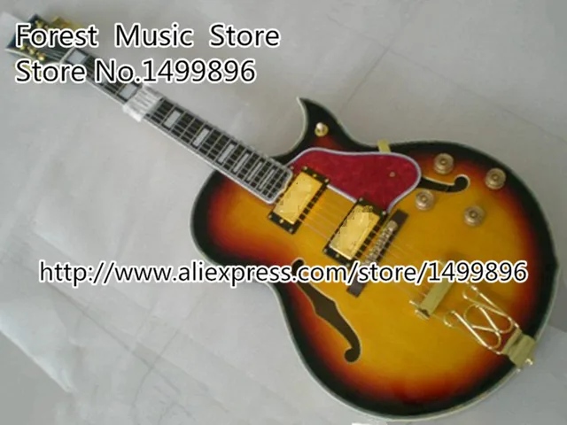 Cheap Wholesale & Retail Vintage Sunburst Classic ES 175 Electric Chinese Jazz Guitar In Stock