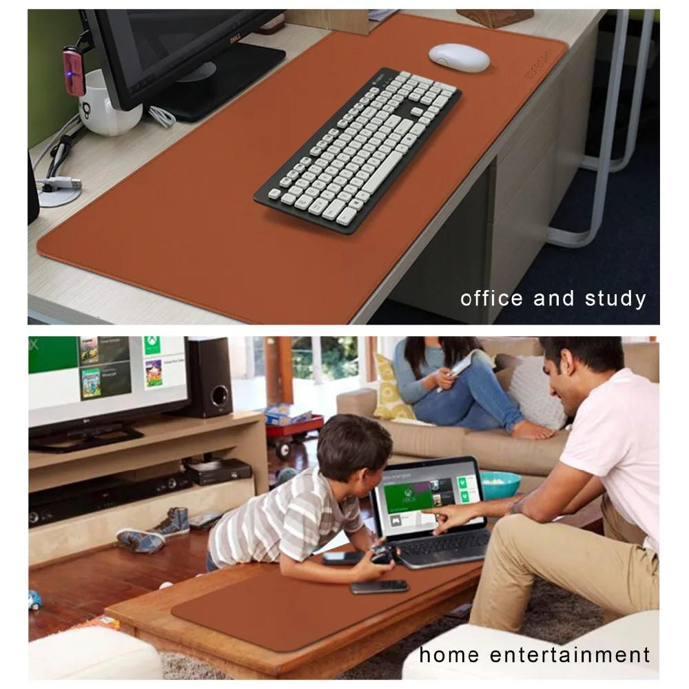 Zoresyn большой из искусственной кожи Мышь Pad 900*400 мм большой коврик для клавиатуры Расширенный бюро площадку и Коврики для офиса, бытовые, игр