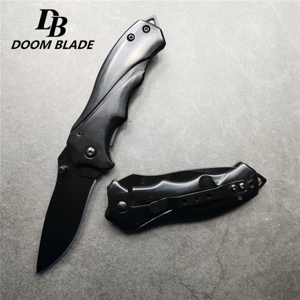 

157mm (6.2'') 57HRC Outdoor Peeler Fold Pare Blade Fruit Open Multi Tool Parcel Razor Peel Sharp Camp Knife Survive Carabiner