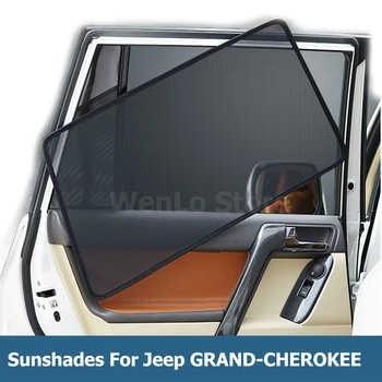 

4 Pcs Magnetic Car Side Window Sunshade Laser Shade Sun Block Visor Solar Mesh Cover For Jeep GRAND-CHEROKEE 2014-2019