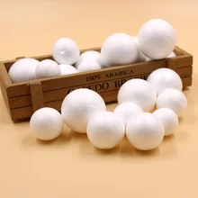 Boule de polystyrène en mousse blanche, 20 pièces, 30/35/40/45MM, bricolage, modélisation, cadeau pour enfants, fournitures artisanales de décoration de fête de noël