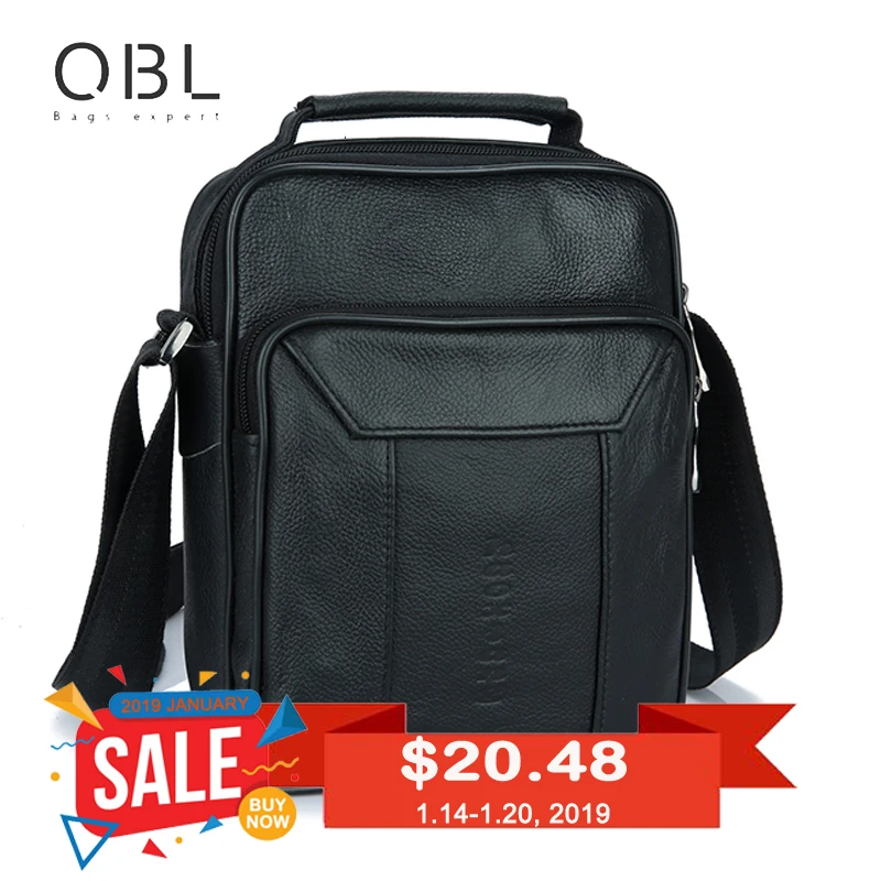 

2017 Cow Genuine Leather Bags Men Shoulder Crossbody Messenger Bags for Man Casual Business Sacoche Homme Bolsa Masculina MBA38