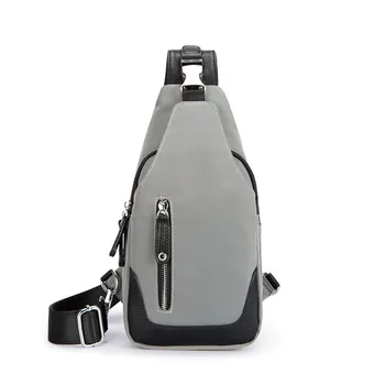 

012118 new hot man canvas chest bag male casual messenger bag