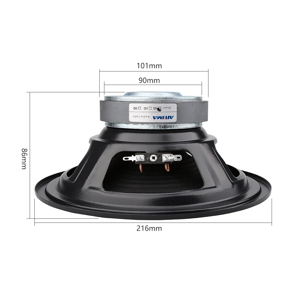 AIYIMA 8Inch  4Ohm Woofer Subwoofer Audio Speaker