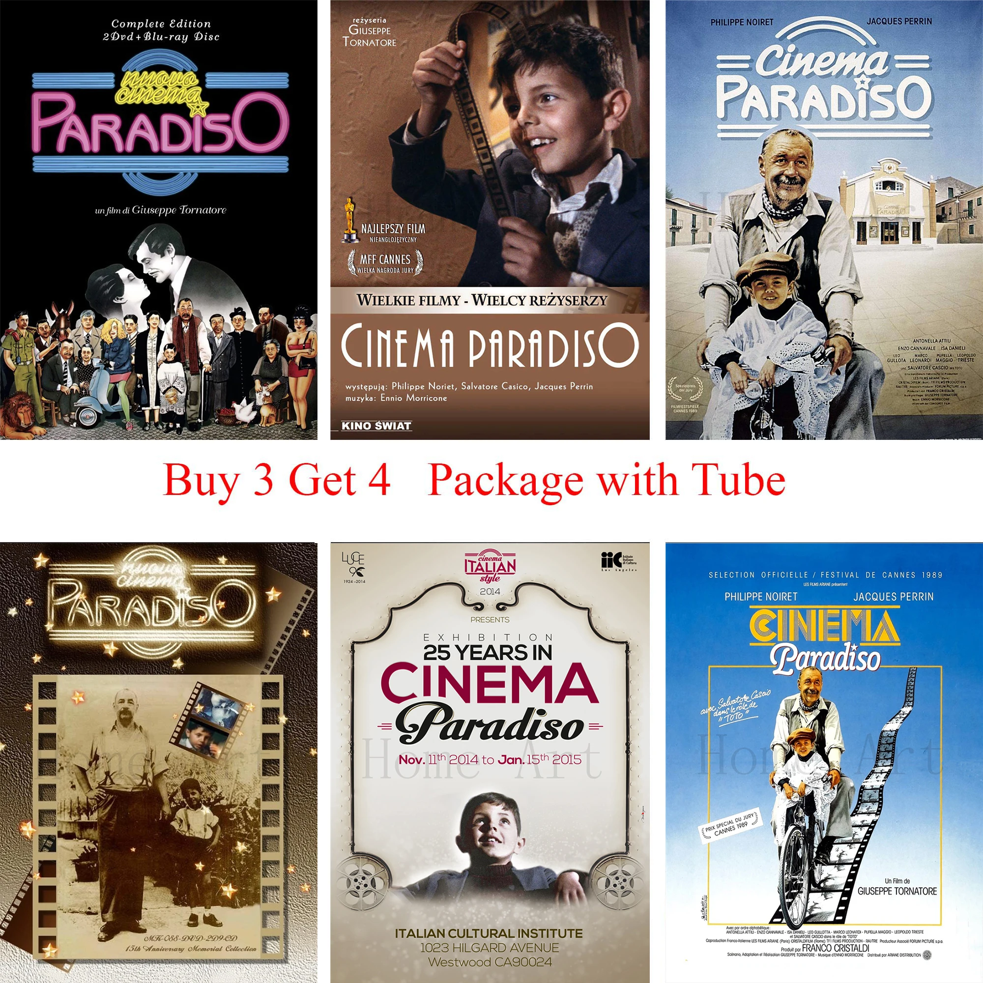 

Nuovo Cinema Paradiso Poster Clear Image Wall Stickers Home Decoration High Quality Prints White Coated Paper home art Brand