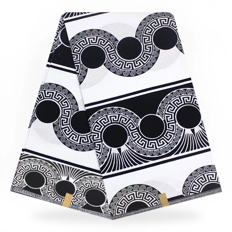 

African Dashiki Java Wax Ankara Cotton Block Wax Hitarget Veritable Real Super Print Wax Fabric for Garment in 6 yards