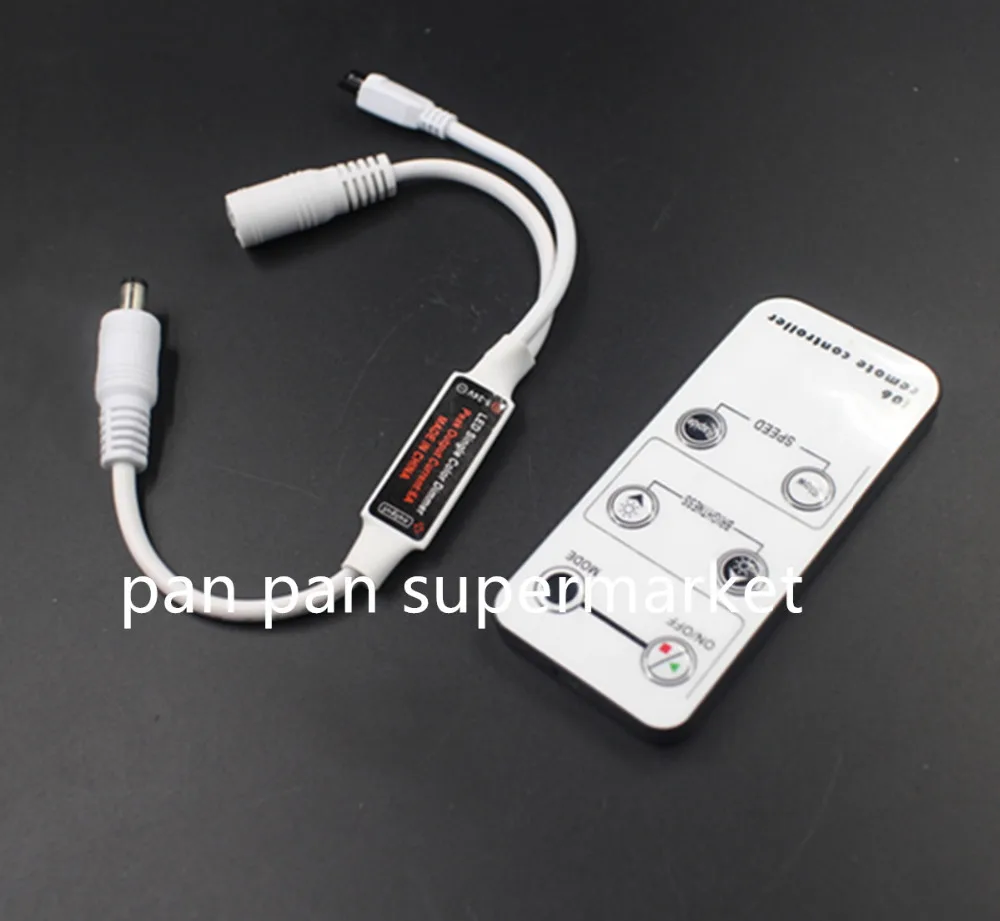 

Single Color Dimmer DC5-24V 6A 6Key IR LED Strip Controller Remote For Single Color 5050 3528 5630 5730 Strip Lights