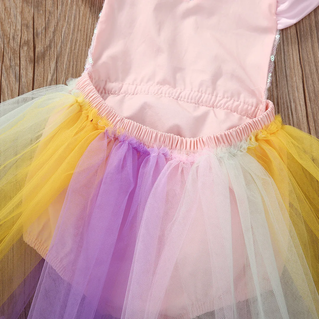 Новейший детский, для новорожденных, для девочек детское платье принцессы из сетчатого материала для торжеств вечерние платье комбинезон одежда для малышей Детская одежда для маленьких девочек детский комбинезон