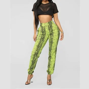 

Women Snakeskin Camouflage Slim Fit Pant Femmes Fashion Skinny Pencil Trousers Ladies Stretchy Jegging Pants Trouser Legging New