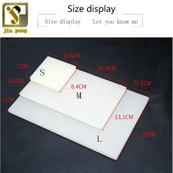 

1 PCS PVC punching board white thick plastic sheet Rubber pad Mallet Mat Leather Craft Tools Large Middle Small size