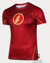 Super Thin The Flash Shirt 3D Cutting UV Resist Sports T shirt Gym Lycra Cold Sports