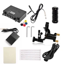 Профессиональный Комплекты для татуировок машины полный набор татуировки Machine Gun подкладка и затенение Чернила для тату Мощность Вышивка Крестом Иглы татуировки