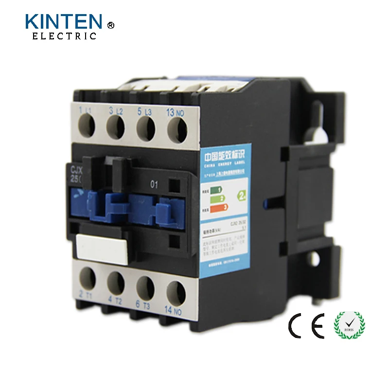 AC Contactor Motor Starter Relay 3Poles+1NC 380VAC Coil Voltage AC 25A