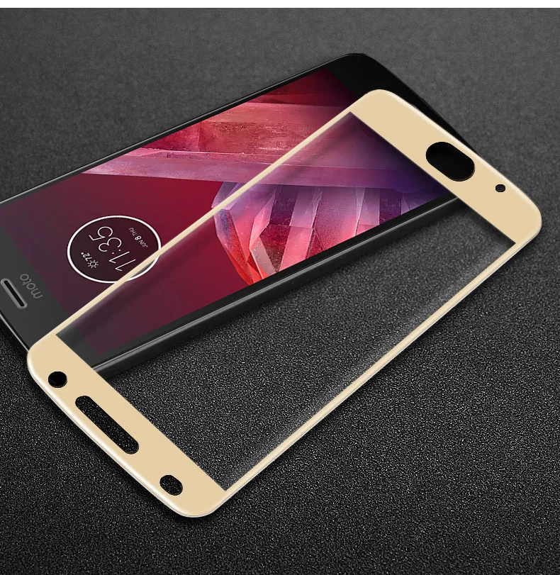 3D закаленное стекло для Motorola Moto Z2 Play полное покрытие 9H защитная пленка
