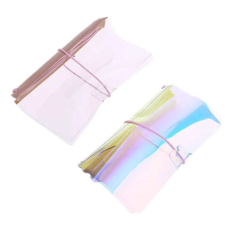 

PVC Binder Transparent Notebook Diary Note Book Planner Cover Scrapbook Case School Office Supplies Collection Gift
