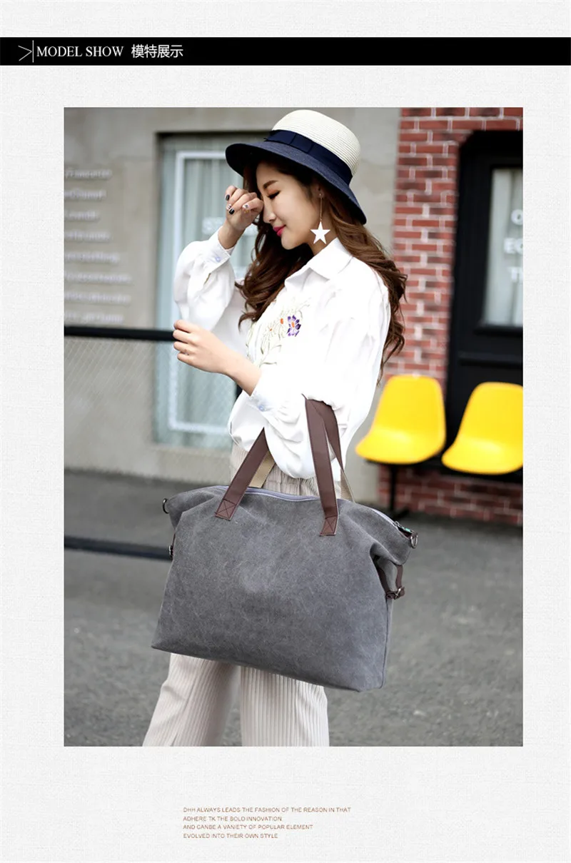 Women Canvas Handbags High Quality Female Single Shoulder Bags Crossbody Bag Vintage Solid Multi-pocket Lady Totes Bolsas SS7376 (21)