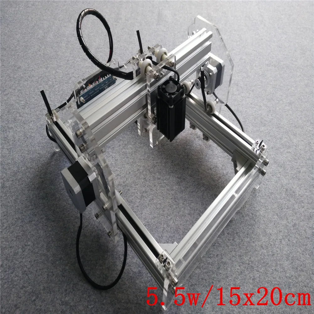 Newest 5500mW 445nm Desktop DIY Laser Engraver Engraving Machine Etcher