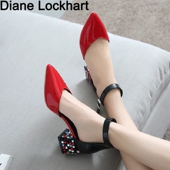 

Sandalias femeninas Summer Genuine Leather Women high heels sandals Pointed Toe Pumps Dress Shoes Wedding Shoes tenis feminino