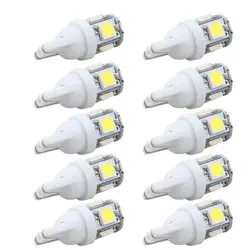 10 шт автомобилей Led 12 v T10 свет T10 5050 Super White 194 168 w5w T10 Led Парковка Авто лампы тормоз с клиновым разжимом лампы стилизации автомобилей