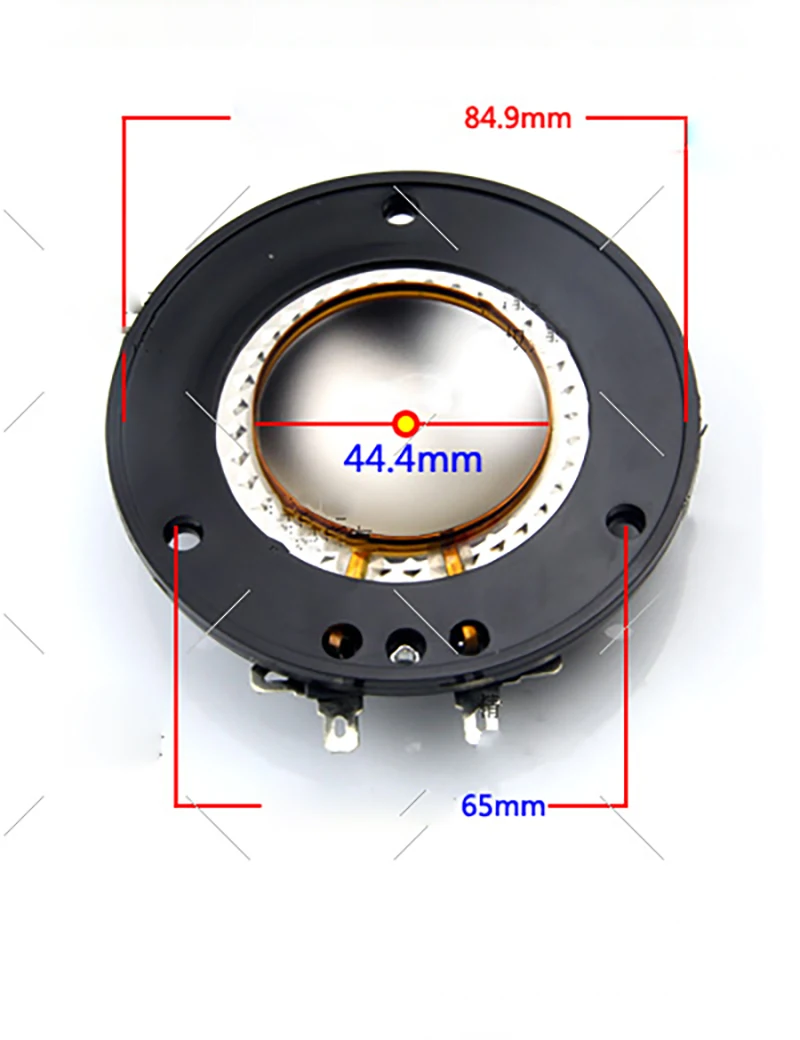 44 ядра, 44,4 мм, тройная звуковая катушка 44,5, Роговая катушка, сменная диафрагма, круглая купольная мембрана, динамик с задней крышкой