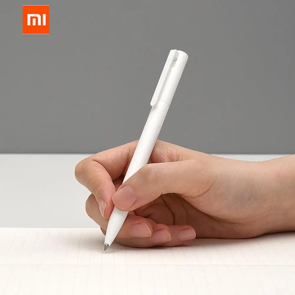 Оригинальная гелевая ручка Xiaomi Mi Mijia 1 шт. розничная продажа без колпачка черная