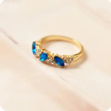 OMH оптовая продажа Золотое милое блестящее кольцо из сплава для женщин JZ13|rings for
