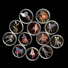 Полный комплект 12 шт./партия огненная эмблема Коррин люцина карты Amiibo NFC Коллекционная монета тег NS switch Zelda Марио Splatoon Diablo