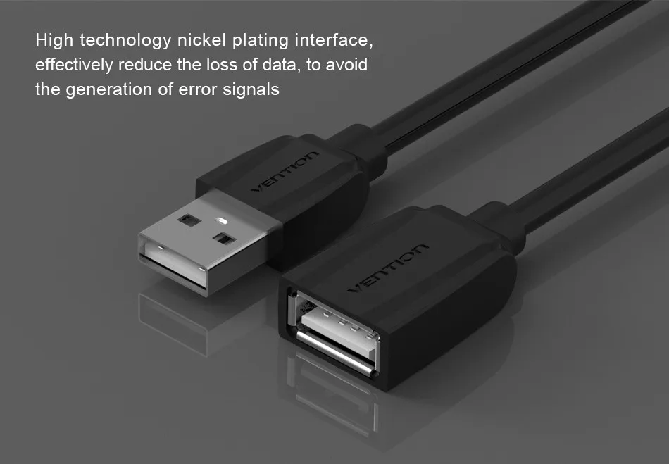 Vention USB2.0 кабель-удлинитель USB 2,0 кабель для мужчин и женщин USB синхронизация данных USB удлинитель зарядного устройства кабель для ПК ноутбука U диск мышь