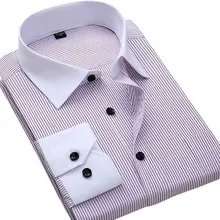 Мужские рубашки размера плюс S-8XL, полосатые хлопковые рубашки с длинным рукавом, мужские рубашки, повседневные мужские облегающие рубашки для мужчин