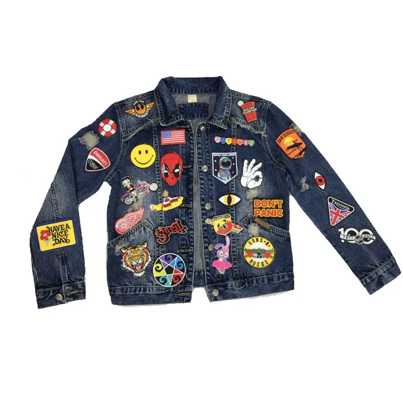 Handsome Man Wikineon Iron on Patches Embroidered Sew on Patches for  Jackets Patches for Clothes