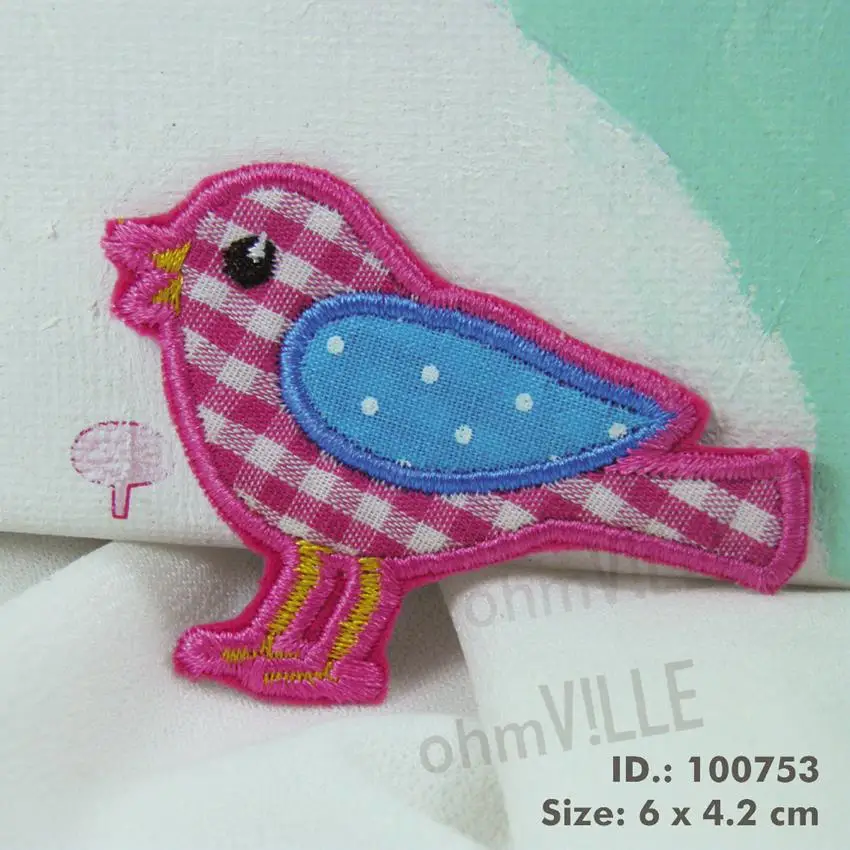 

2016 100753 Red Bird Sparrow Iron-on Patches "easy To Apply, Just Iron-on" Guaranteed 100% Quality Embroidered + Free Shipping