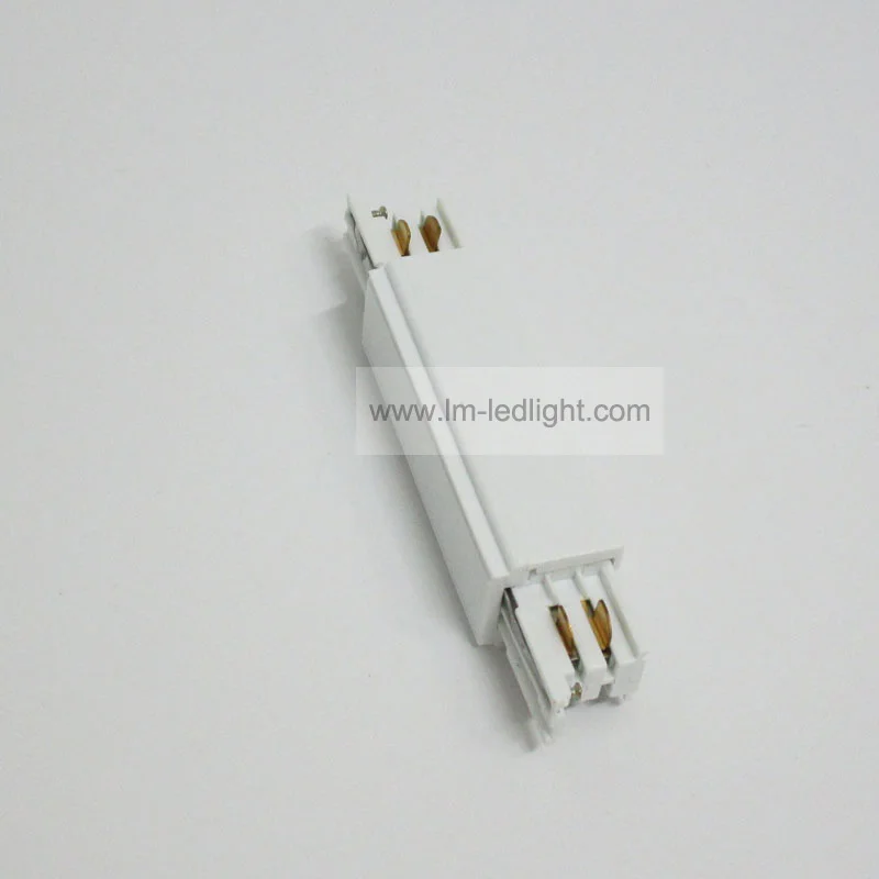 

4 wire 3 phase LED track rail connector in white black I shape outer straight connector free ship 10pcs/lot