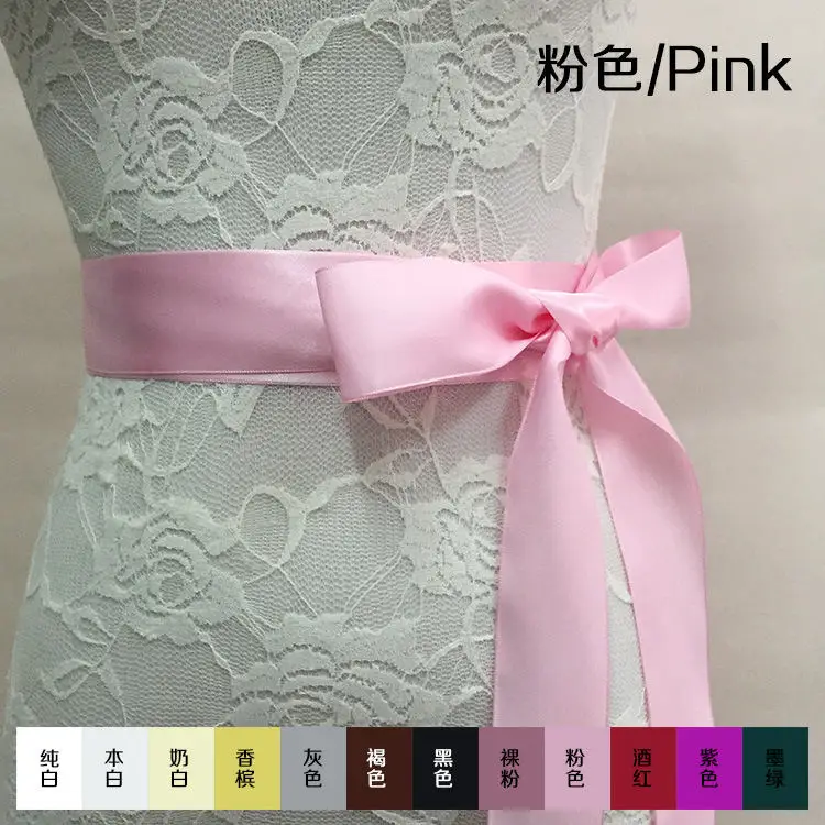 270 см горный хрусталь ремни для женщин платья моделирующий пояс женский свадебный для невесты ремни с кристаллами Толстовка C003 - Цвет: Розовый