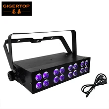 TIPTOP TP-E01 светодиодный светильник УФ 16 Китай 16x3 Вт УФ лампа DMX 512 протокол 5 каналов звук/Авто фиолетовый/ультрафиолетовые лучи светодиодный